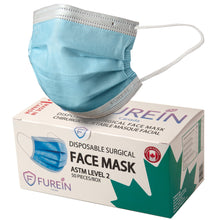 Load image into Gallery viewer, Disposable Surgical Face Mask ASTM Level 2 (Box of 50pc) Made in Canada
