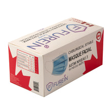 Load image into Gallery viewer, Disposable Surgical Face Mask ASTM Level 3 (Box of 50pc) Made in Canada
