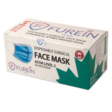 Load image into Gallery viewer, Disposable Surgical Face Mask ASTM Level 2 (Box of 50pc) Made in Canada
