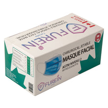 Load image into Gallery viewer, Disposable Surgical Face Mask ASTM Level 2 (Box of 50pc) Made in Canada
